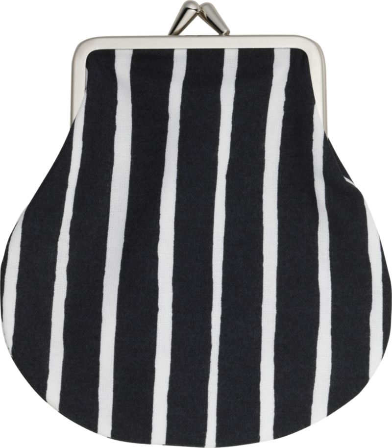 Marimekko Piccolo Pieni Kukkaro Black and White Coin Purse