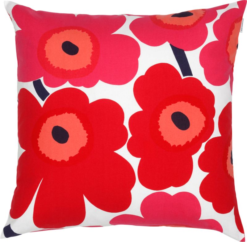 Marimekko Pieni Unikko Red 20" Pillow