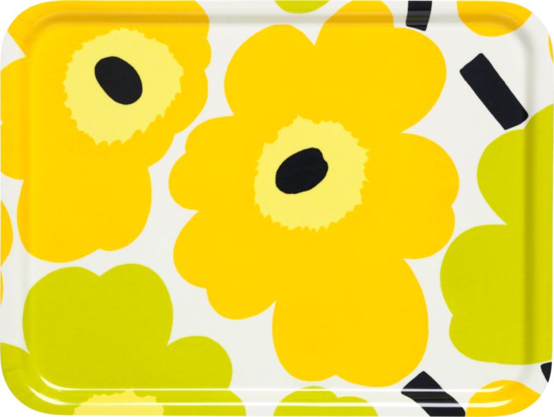 Marimekko Pieni Unikko Lime Tray