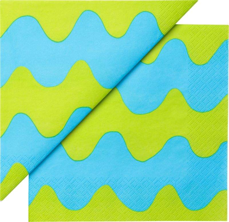 Set of 20 Marimekko Pikku Lokki Paper 6.5" Napkins