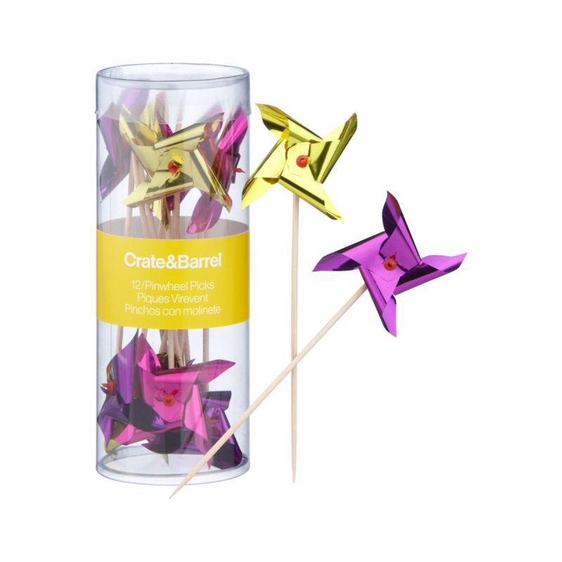 Set of 12 Pinwheel Picks