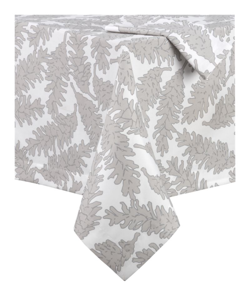 Pinecone Tablecloth and Napkin in Tablecloths | Crate&Barrel from crateandbarrel.com
