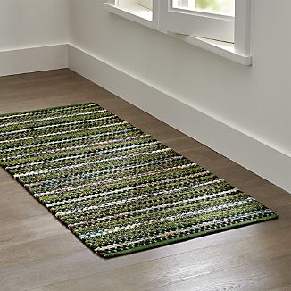 Pinstripe Evergreen Rug Runner