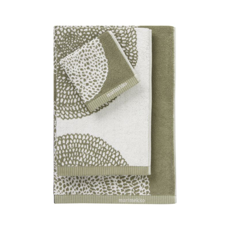 Marimekko Pippurikera Sage Bath Towels
