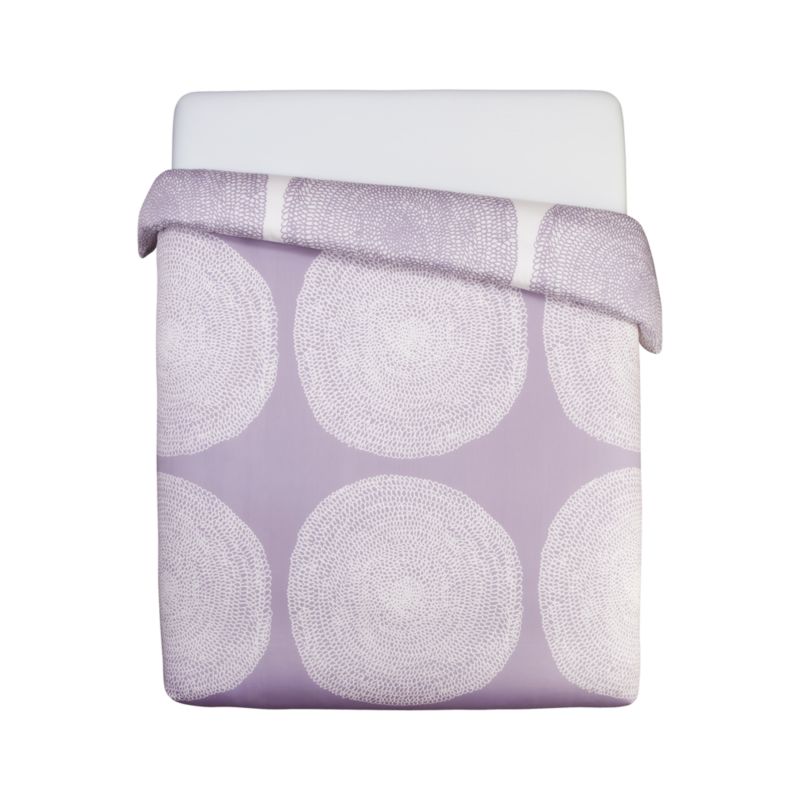 Marimekko Pippurikera Full/Queen Comforter. Wisteria. 90&quot;Wx96&quot;L