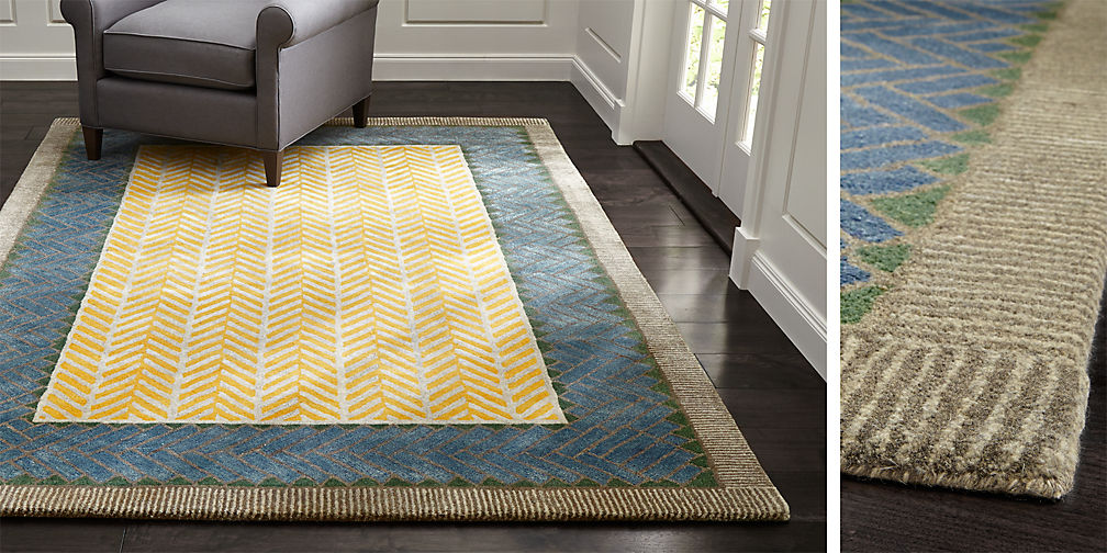 Piven Chevron Wool-Blend Rug