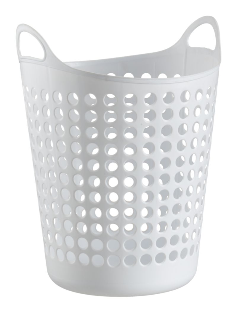PlasticBasketLgWhtOT10