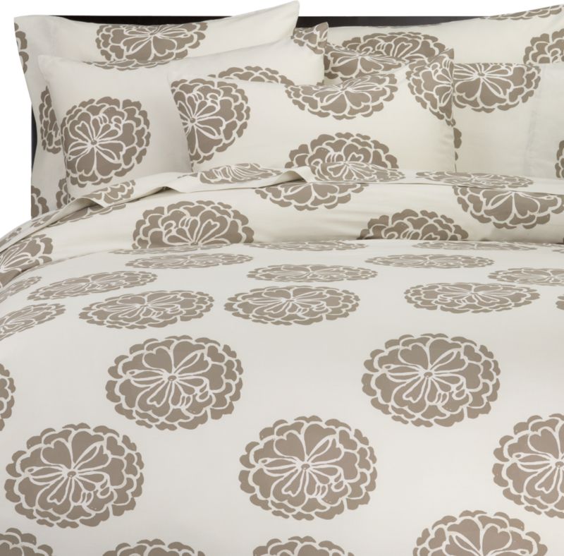 Marimekko Poloneesi Platinum Bed Linens