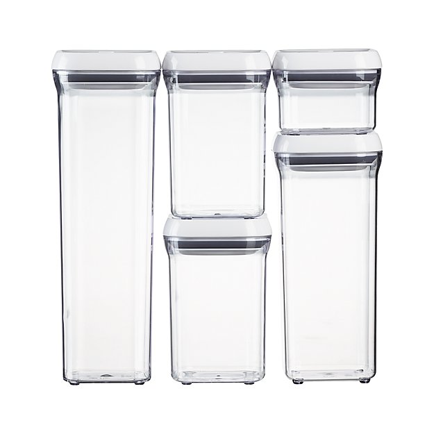 OXO ® 5Piece Pop Container Set Crate and Barrel