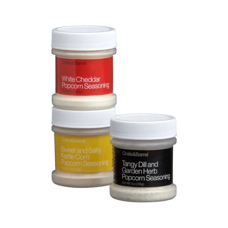 Set of 3 Popcorn Seasonings