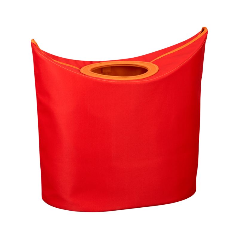 Portable Persimmon Laundry Hamper. 21.75"Wx13"Dx28"H