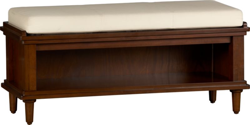 Porto Wood Bench/Cushion
