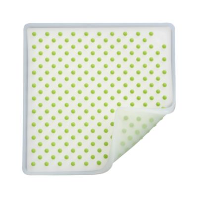 Silicone Green and White Potholder-Trivet
