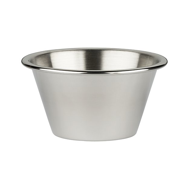 Stainless Steel Large CondimentPrep Cup + Reviews Crate and Barrel