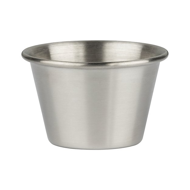 Stainless Steel Small CondimentPrep Cup Crate and Barrel
