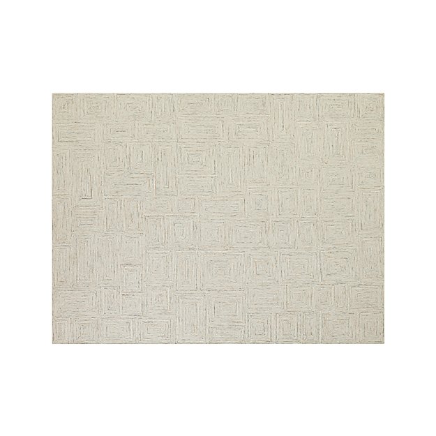 Presley Neutral Wool 9'x12' Rug Crate and Barrel