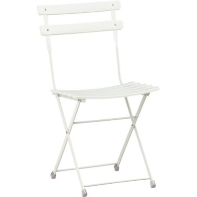 Pronto White Folding Bistro Chair
