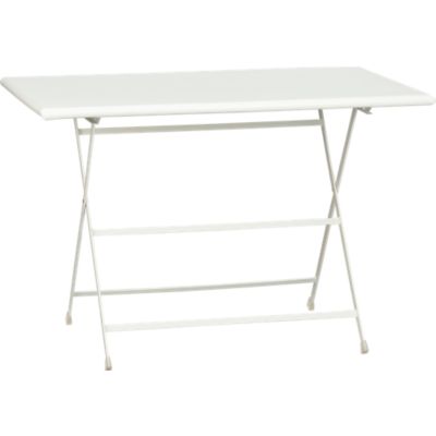 Pronto Large White Folding Bistro Table
