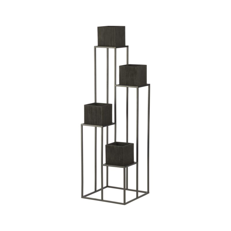 Quadrant Plant Stand with Four Planters