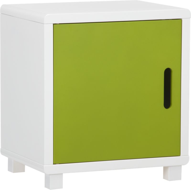 Qube 1-Section Green Storage Unit