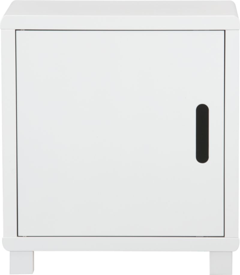 Qube 1-Section White Storage Unit