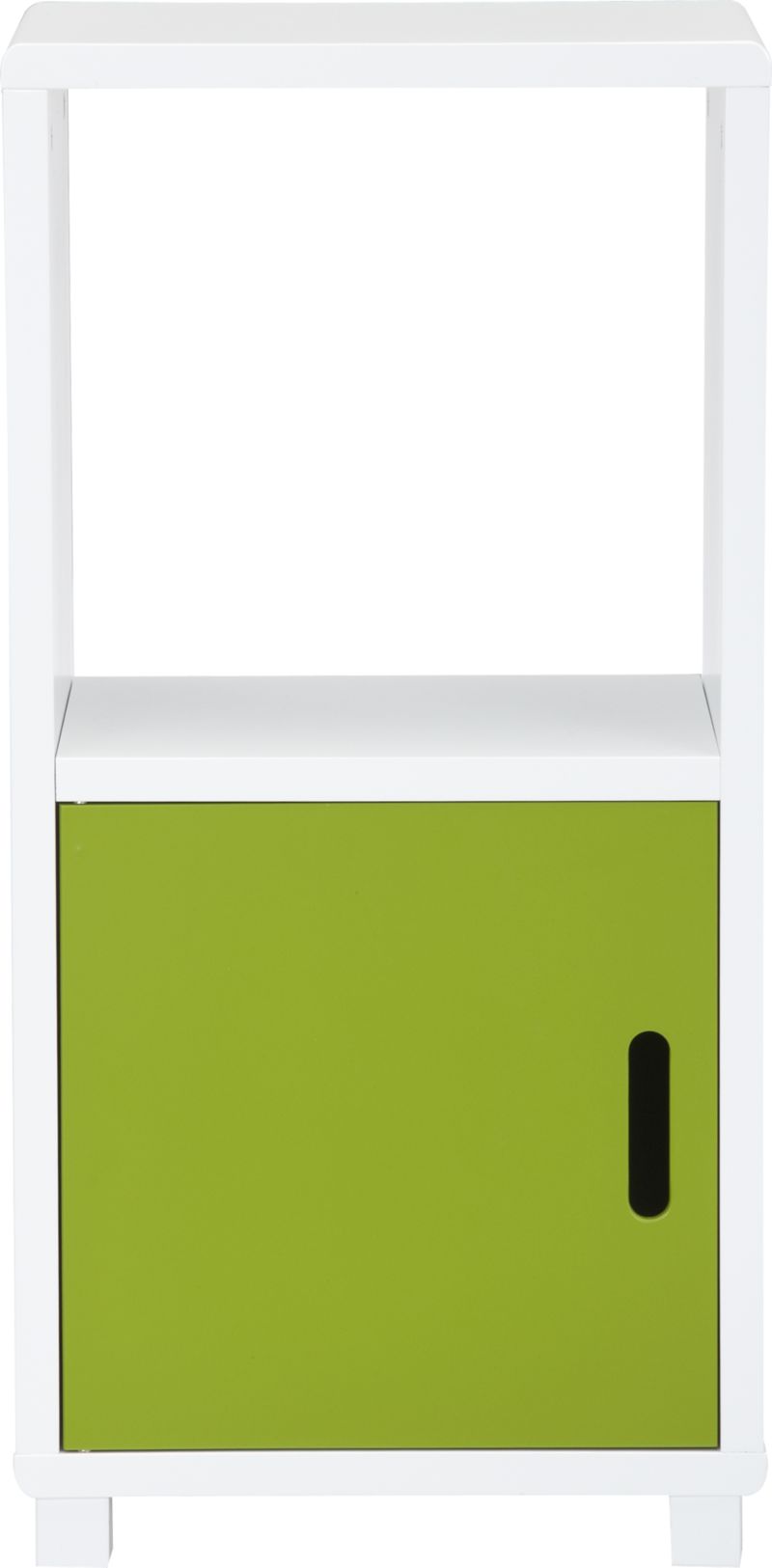 Qube 2-Section Green Storage Unit