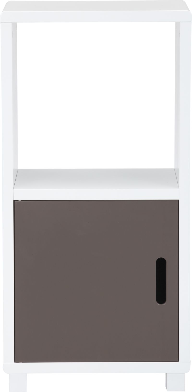 Qube 2-Section Grey Storage Unit