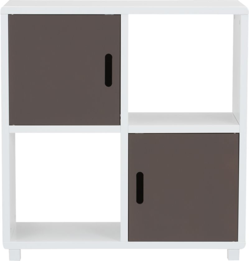 Qube 4-Section Grey Storage Unit