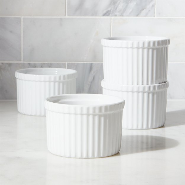 Set of 4 Tall Ramekins Crate and Barrel