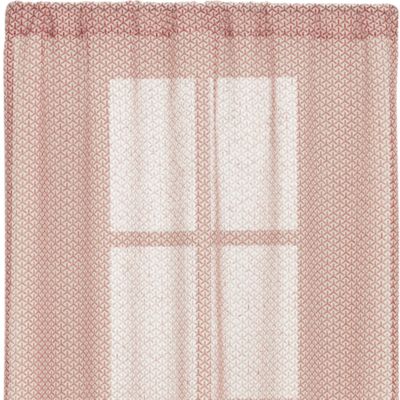 Rasta Persimmon Sheer 48x108 Curtain Panel