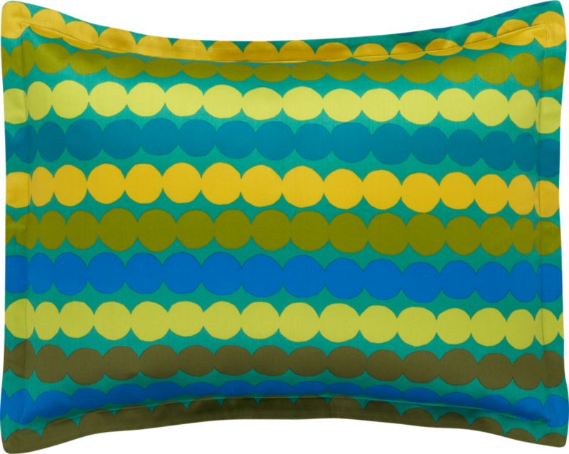 Marimekko Räsymatto Teal Standard Sham