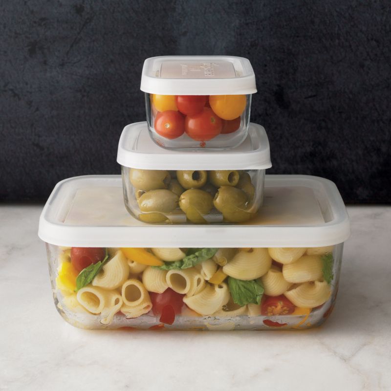 3-Piece Rectangular Storage Container Set