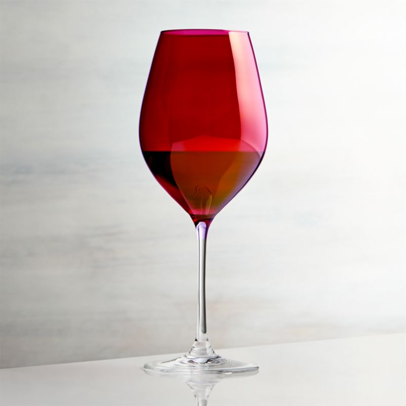 Red Luster Wine Glass Crate and Barrel
