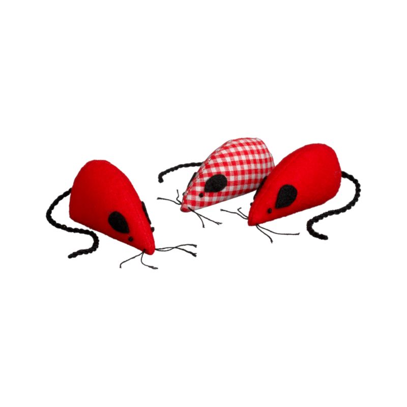 Set of 3 Mice Catnip Toys