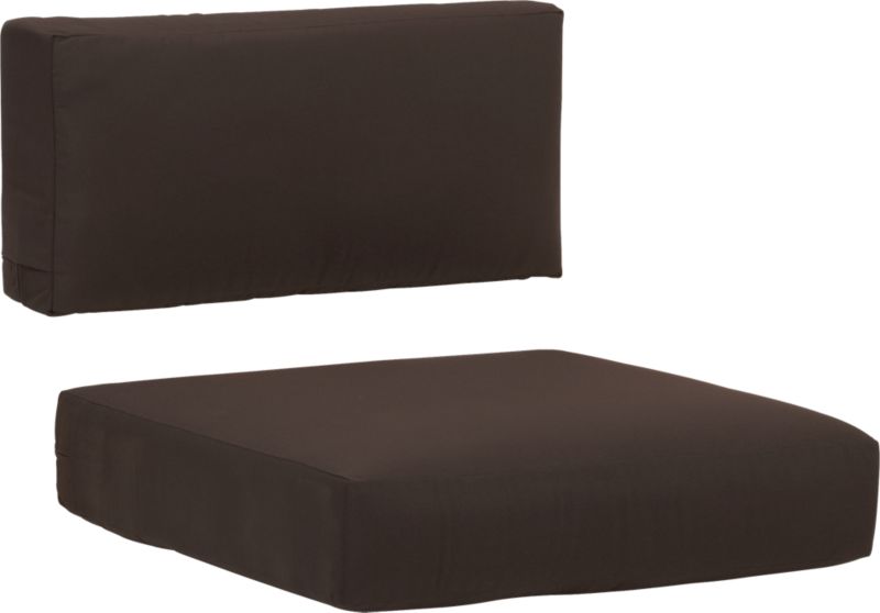 Reef Sunbrella® Walnut Lounge Chair Cushions