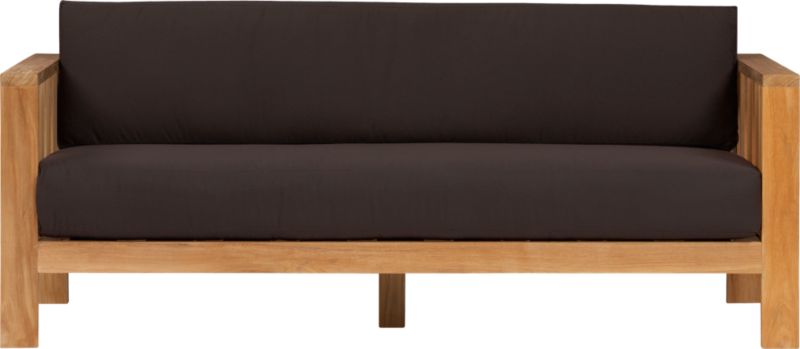 Reef Sofa with Sunbrella® Walnut Cushions