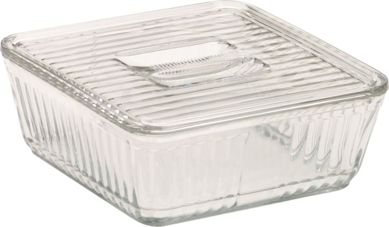 Large Glass Refrigerator Dish