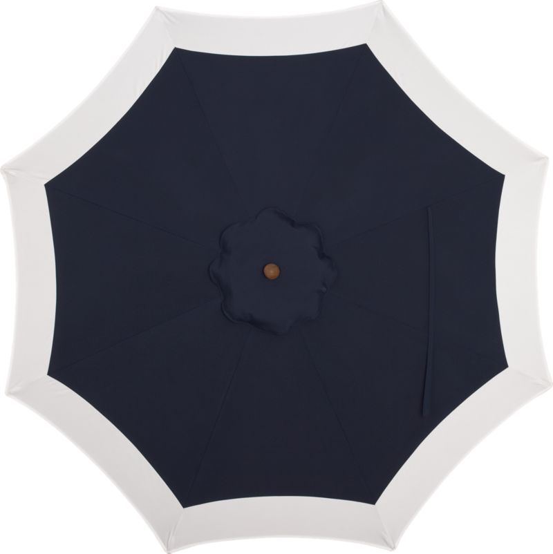 9' Round Sunbrella® Indigo Banded Umbrella Cover
