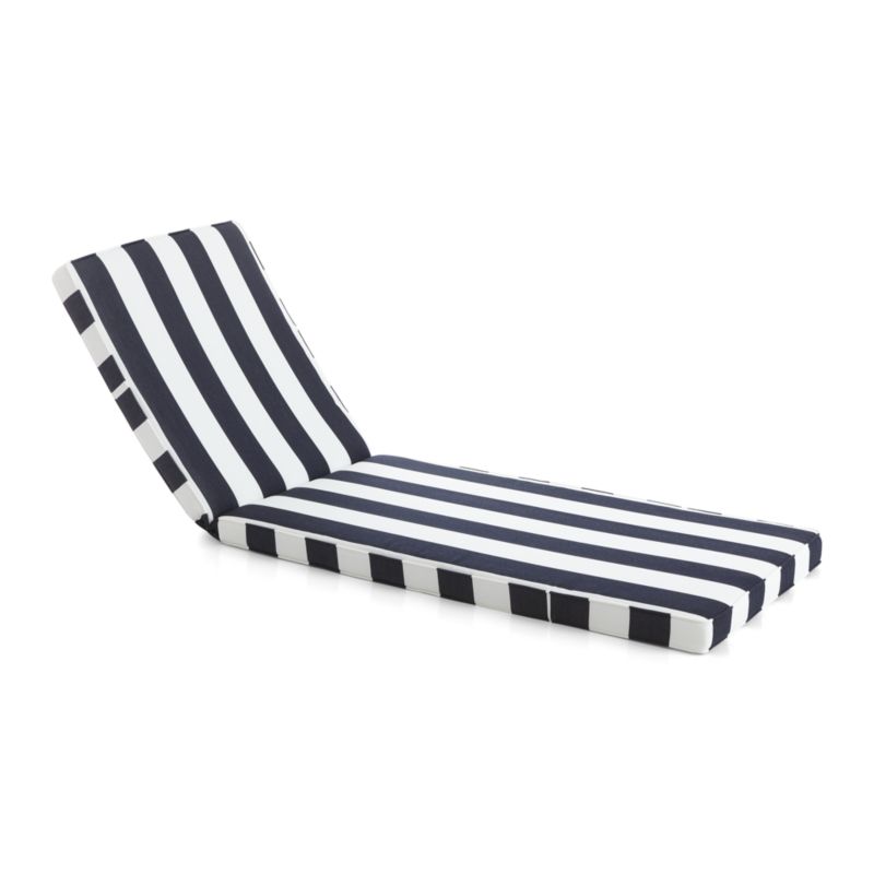 Regatta Sunbrella Â® Chaise Lounge Cushion Sunbrella: Cabana Stripe | Crate and Barrel