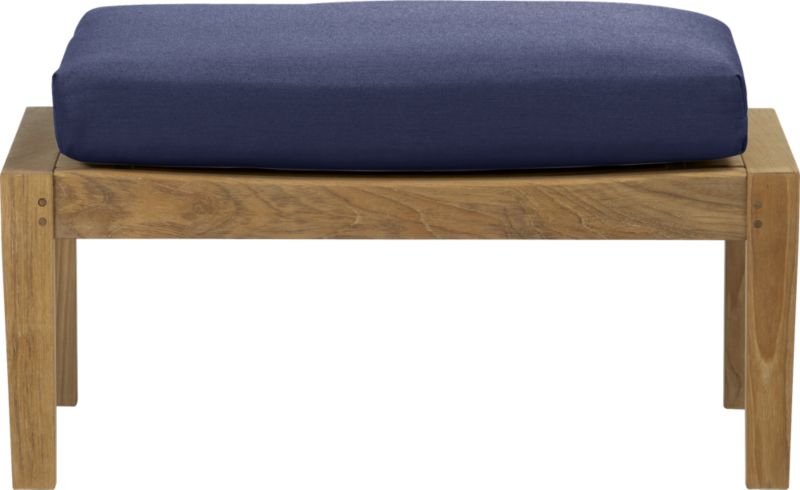 Regatta Ottoman with Sunbrella® Indigo Cushion