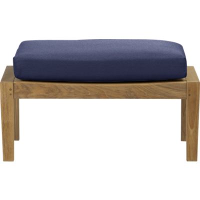 Regatta Ottoman with Sunbrella Indigo Cushion