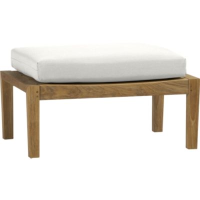 Regatta Ottoman with Sunbrella® White Sand Cushion
