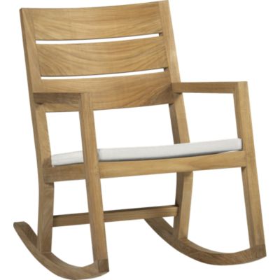 Regatta Rocking Chair with Sunbrella® White Sand Cushion