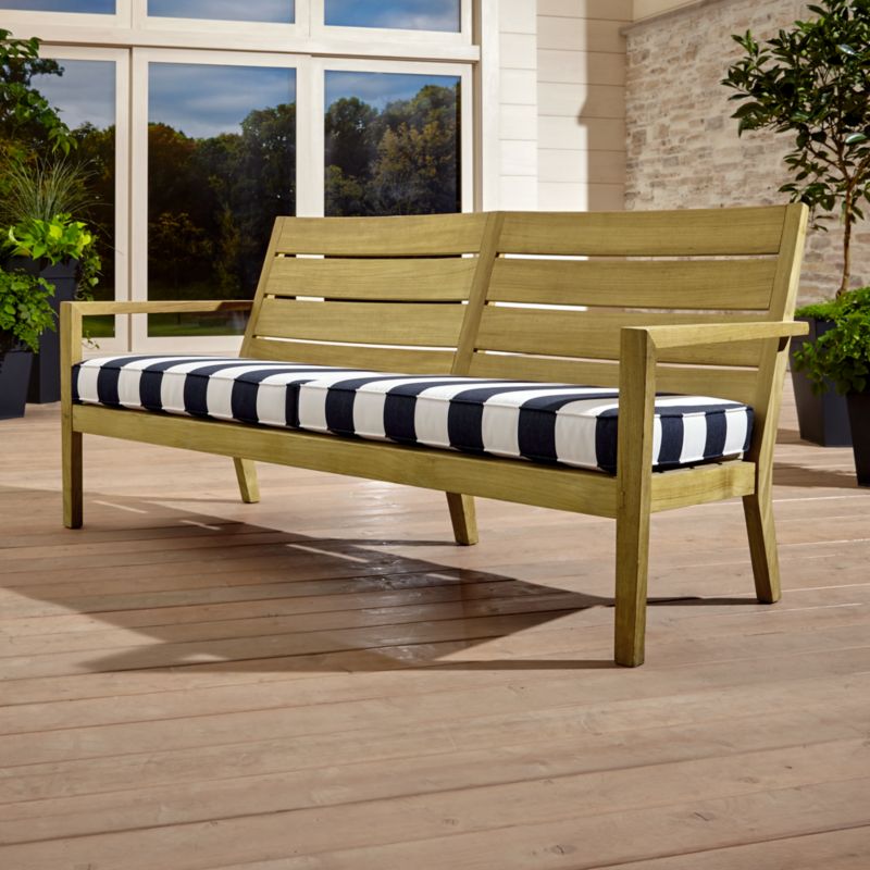 Regatta Sofa with Sunbrella ® Cushion Sunbrella Cabana Stripe Crate