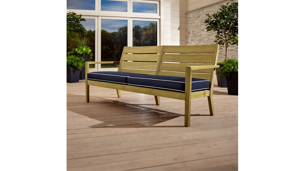 Regatta Outdoor Teak Sofa + Reviews Crate and Barrel