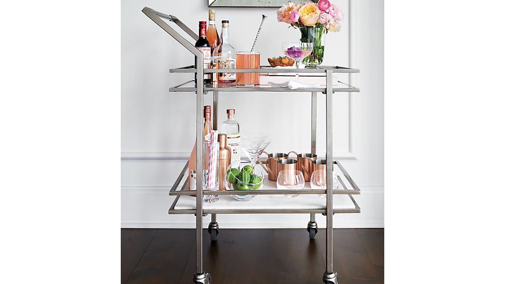 Renee Bar Cart Crate and Barrel