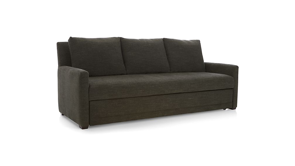 Reston Full Sleeper Sofa Charcoal Crate and Barrel
