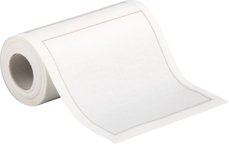 Set of 50 White Reusable Napkins-Coasters