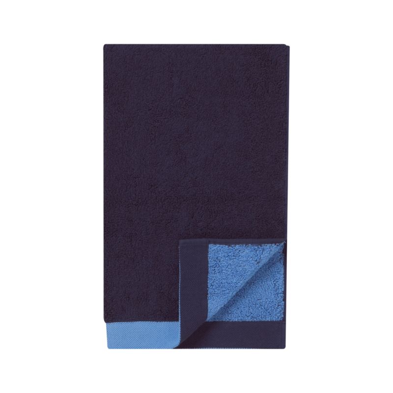 Reversible Blue Hand Towel