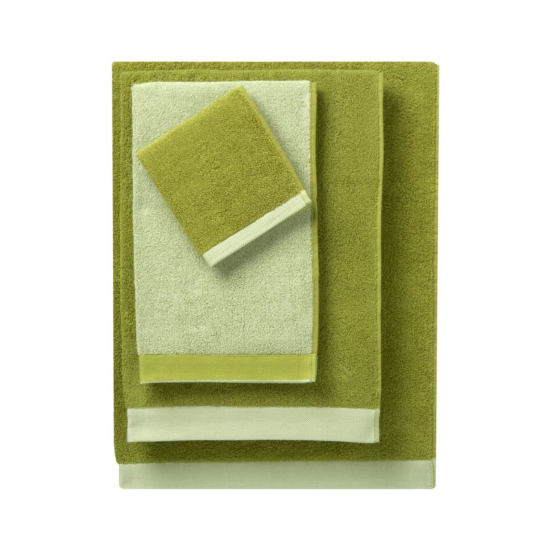 Reversible Green Bath Towels